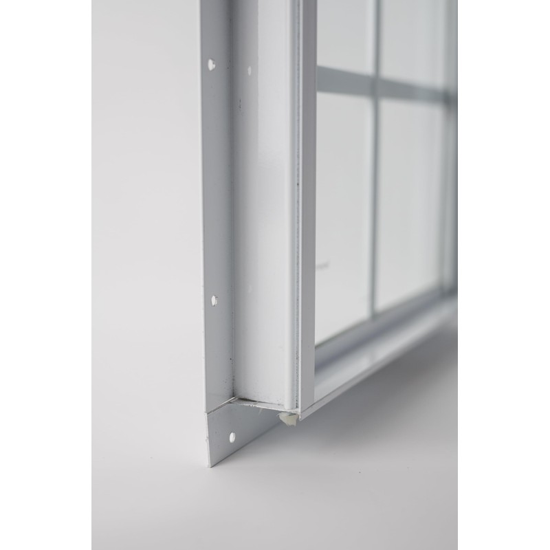 Shed Window 14x21 White - Vertical Slider with Tempered Glass