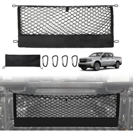 Unbranded For 22-25 Ford Maverick Black Cargo Net Envelope Style Rear Trunk Mesh Organizer