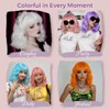 Short Wig with Bangs, Short Wavy Bob Wig for Cosplay