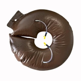 Dzxnnt 10 Gallon Brown Tree Watering Bag Ring - Adjustable Slow Release, Portable PVC Design, Lasts Up to 35 Days