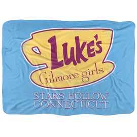 Gilmore Girls Lukes Cafe Sign 60"x80" Silky Touch Sherpa Back Super Soft Throw Blanket