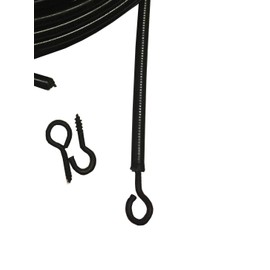 picturehangingdirect.co.uk Silver Net Curtain Wire Voile rope rod Including 6 Hooks 6 eyes 1Mtr-30Mtr Length (Silver Wire + (Silver 6Hooks+6Eyes), 20 meter wire)