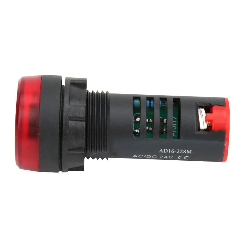 10 Pcs BERM LED Buzzer AD16‑22SM Red Flash Alarm Indicator