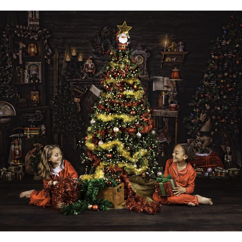 2 Pack Red Super Duper Thick Tinsel Garland 50 Ft