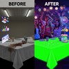 4 Pack Neon Table Cloths Table Cover for Glow Neon