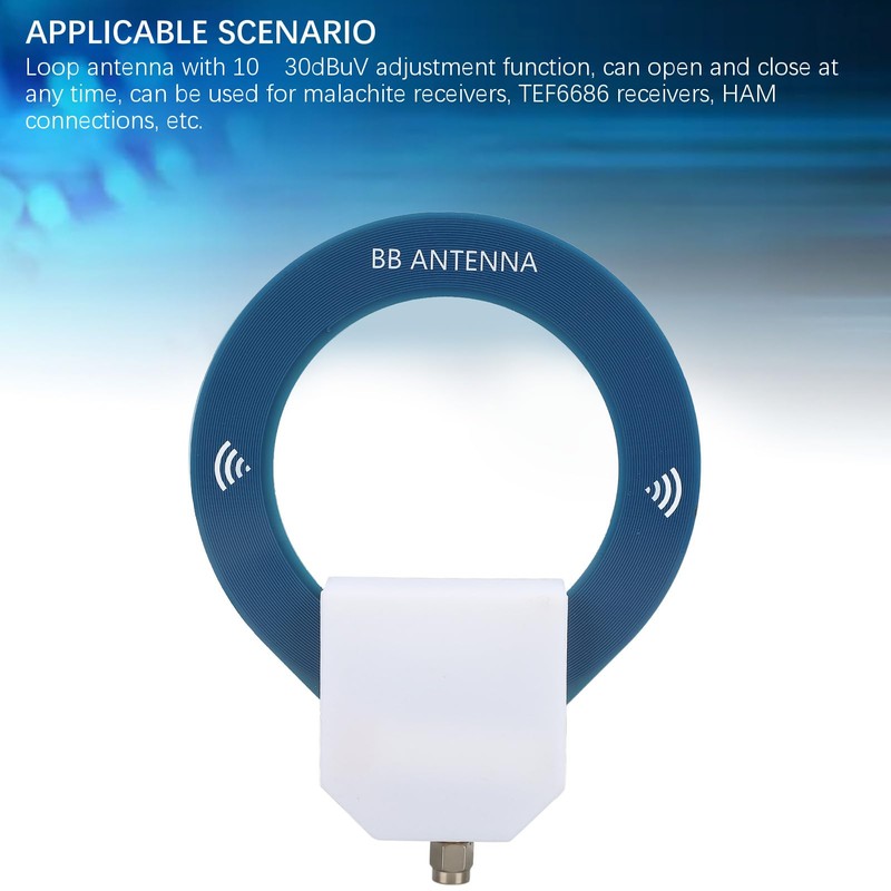 Donut SW Antenna, 9.9kHz to 181MHz Frame Antenna Shortwave 10-30DBuV