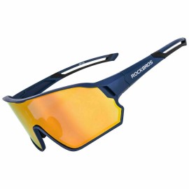 RockBros New RockBros Polarized Cycling Glasses Half Frame Sports Sunglasses 4 colors - Blue