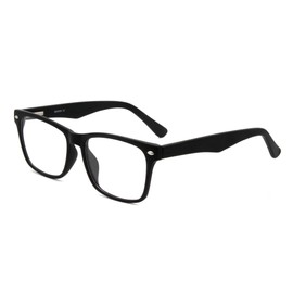 Global Glasses Women's and men's vintage glasses, square, unisex, popular, black