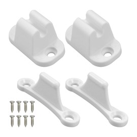 suaywo Pack of 2 Motorhome White Door Catch and Door Lock for Caravans Caravan Door Lock Caravan Door Holder Plastic Door Holder Door Stopper for Motorhome or Motorhome