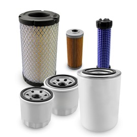 ULZOZN Filter Kit Fit for LS Tractor MT125, Oil Fuel Hydraulic Oil Filter Replace 11930535150 40358122 40049450 40195621 40220109