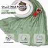 4 Pack Sage Green Cheesecloth Table Runner 10Ft, Gauze Table