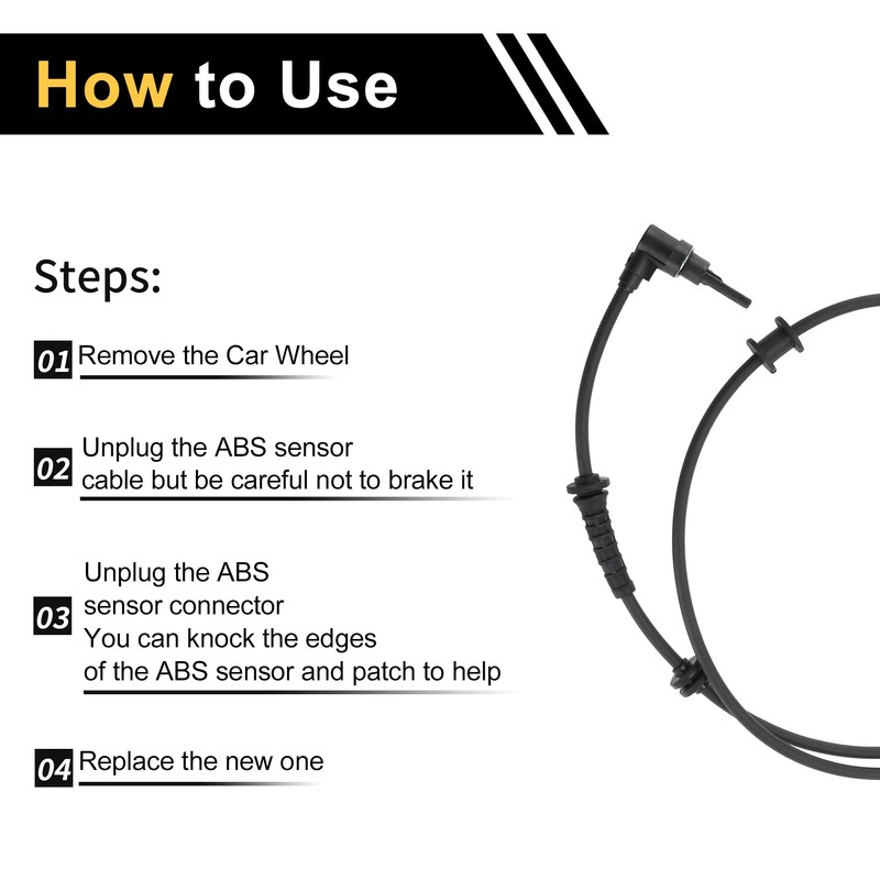 REPAIROCK ABS Wheel Speed Sensor Front Left Right ABS Sensor