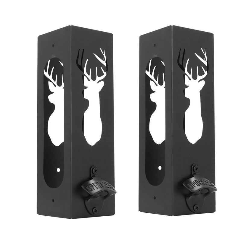 Wall Mounted Can Cooler Holder Iron Exquisite Multifunctional with Bottle