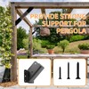 ZOBGOWE 45-Degree Angle Bracket for 2x4 Post(Actual 1.5''x3.5''), Heavy Duty