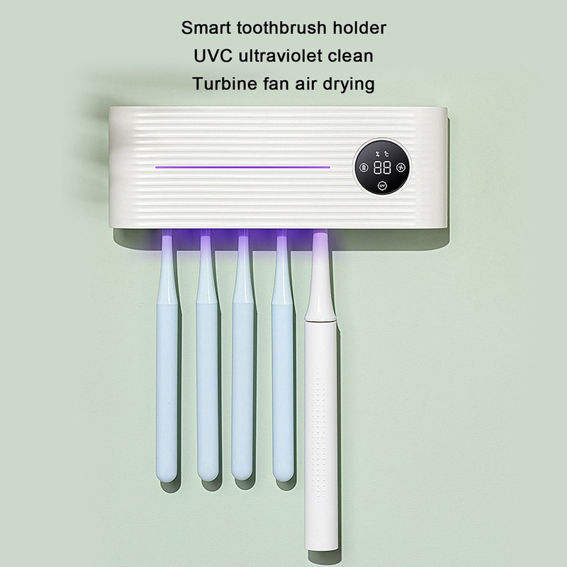 Electric Smart Toothbrush Holder UV Wall Toothbrush Bracket Fan Air