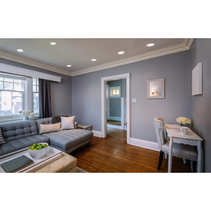 Westinghouse 5097100 Slim 4 Inch, Dimmable Recessed LED Downlight, White