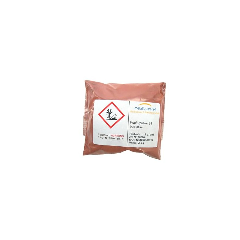 Copper Powder Weight 250 g Dimensions 38 µm