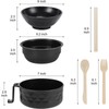 MIUVA Lamian Noodles Bowl Set, Microwave Safe Ramen Bowl Set,