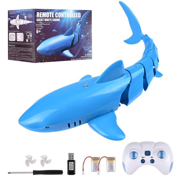 Weinsamkeit Remote Controlled Shark Toy, 2.4GHz Remote Controlled Shark Toy