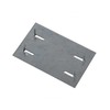 BPC Fixings Galvanised Safe Plate 10-Piece Set, 90 mm Length x 54 mm Width