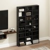 Furinno Jaya 24-Shelf Multimedia Media Storage Tower Rack with Adjustable