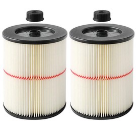 17816 Filter for Craftsman Shop Vac Air Filter, Replacement for Craftsman Wet Dry vac Filter for Craftsman 9-17816 Vacuum Filter 5 6 8 12 16 Gallon and Larger Vacuum Cleaner 2 Pack