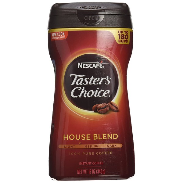 Nescafe Taster's Choice Instant Coffee, Regular, 12 Ounce (Pack of 3)