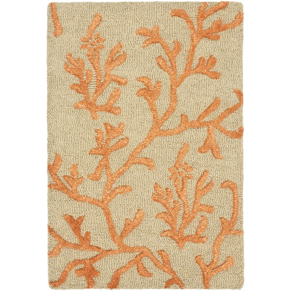 Safavieh Soho Collection SOH214A Handmade Green and Gold Premium Wool Area Rug (2'3" x 4')