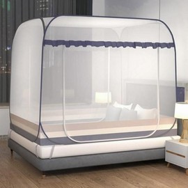 One-Touch Square Bed Canopy Mosquito Net 180x200