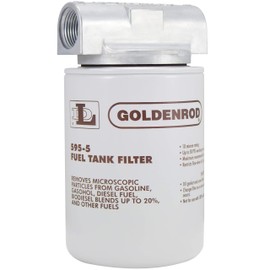 Dutton-Lainson Company - Goldenrod (595-3/4) Fuel Tank Filter Canister with 3/4" NPT Top Cap Fittings - 10-Micron Standard Filtration for Common Fuels, Additives & Biodiesel Blends - Made in USA