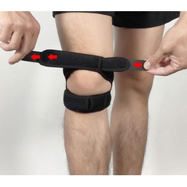 NUZAMAS Patellar Tendon Support Knee Strap Adjustable Neoprene Infrapatellar Strap Band Brace for Running Jumper Arthritis Tennis Injury Recovery