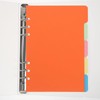 FOMIYES PP Frosted Translucent A5-6 Ring Binder Set of 2