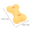 20pcs Rubber Dog Squeaky Bone Toy Teeth Cleaning Dog Bone