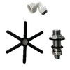 Jug Rinser Valve Assembly Black Star - Diameter 11cm in