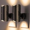 Aora Night Light, Plug-in Wall Mount with Dusk to Dawn
