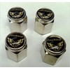 Pontiac Firebird Formula Valve Stem Caps (Chrome - Gold/Black)