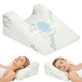 Vanesa Facelift/Rhinoplasty Recovery Pillow, Best Pillow for After Face Lift Surgery, Facial Surgery Memory Foam Support Back Sleeping Training Pillows, Post Hair Transplant Pillows with Bamboo Cover