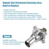 QUARKZMAN 6338050 Engine Coolant Thermostat Housing Assembly for Vauxhall Zafira