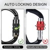 BOORCA UIAA Certified Climbing Carabiners, 25KN Auto Locking Heavy Duty