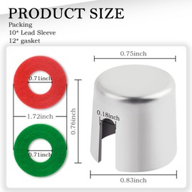 10PCS Battery Post Shims with 12PCS Felt Washers,Battery Terminal Shim for Repairing Worn and Battery Terminals,Car Battery Terminal Post Shims Suit for Cars,SUVs,Trucks