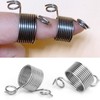 Pwshymi Set of 2 Stainless Steel Coiled Knitting Thimble Guide