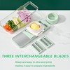 6 in 1 Mandoline Slicer, Hand Guard Vegetable Chopper Cutter