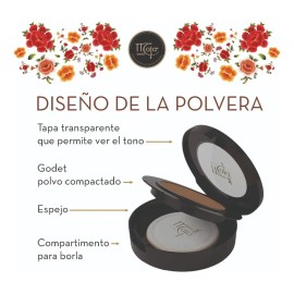 Base De Maquillaje En Polvo Compacto Maja Maja Clsica Rachel Polvo Compacto Larga Duracin Y Cobertura Uniforme Tono Cordoban - 15g                    