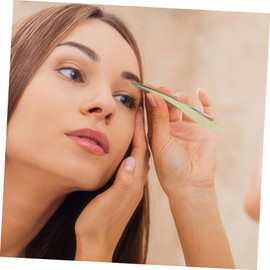 Ipetboom 3sets Stainless Steel Eyebrow Tweezers Ergonomic Mini Makeup Tools for Removal Eyebrow Clamps for Women for Personal and