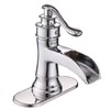 Homevacious Bathroom Faucet Waterfall Sink Faucets Bath Chrome Single Handle