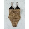 YAUASOPA Sexy Liquid Metallic Glitter One piece Push Up Swimsuit