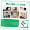 Operitacx 6 Labels/kit Recycling Stickers for Bins Visible Waterproof Decals
