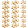 Zopeal 18 Pcs Bamboo Wooden Plate Racks Dish Rack Stand