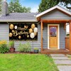 Happy Birthday Banner, KEUGT Happy Birthday Party Decoration, Black Gold