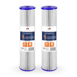 Aquaboon 5 Micron 20 x 4.5 Whole House Pleated Water Sediment Filter Replacement Water Filter Cartridge Compatible with ECP5-20BB, SPC-45-2005, 2-Pack